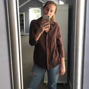 BCBG Button Down Top